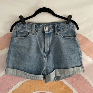 High-Waisted Denim Shorts